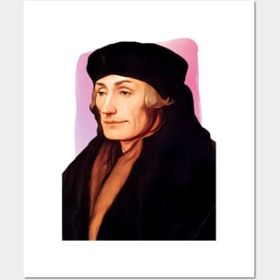 Dutch Philosopher Desiderius Erasmus illustration Posters and Art